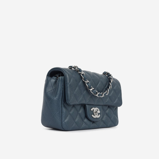 Chanel Mini Rectangular - Dark Blue Rovelle Bags