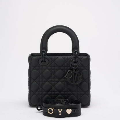 Christian Dior Lady Dior Small Matte Black Tonal Bag 2021 Rovelle Bags
