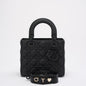 Christian Dior Lady Dior Small Matte Black Tonal Bag 2021 Rovelle Bags