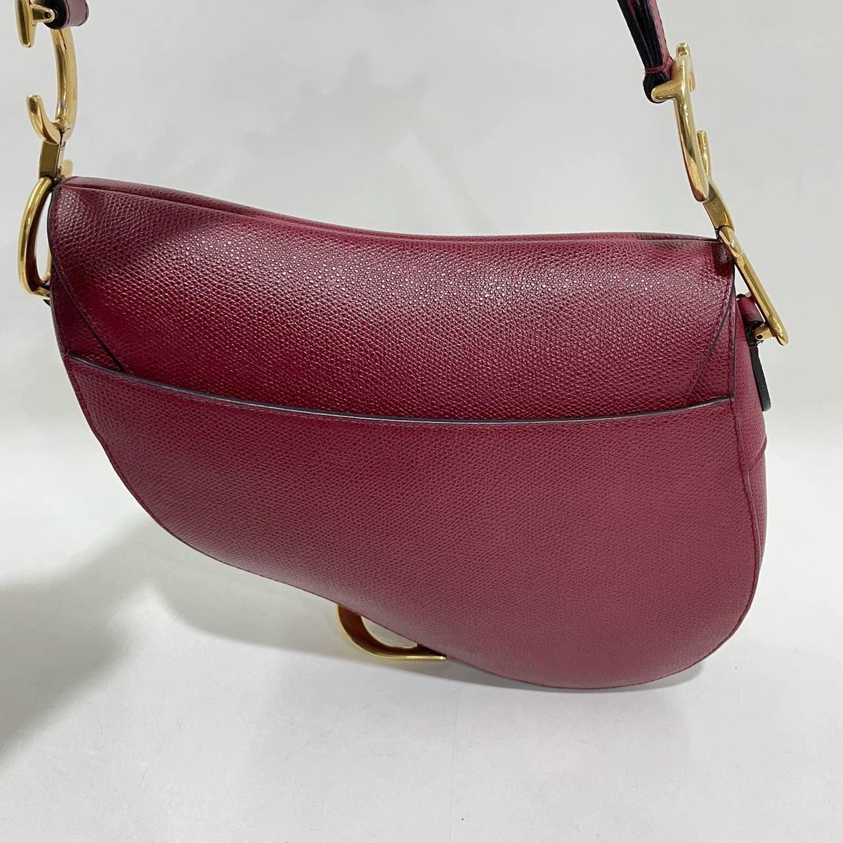 Dior Saddle Red Medium Grained Leather Shoulder Bag Rovelle Bags