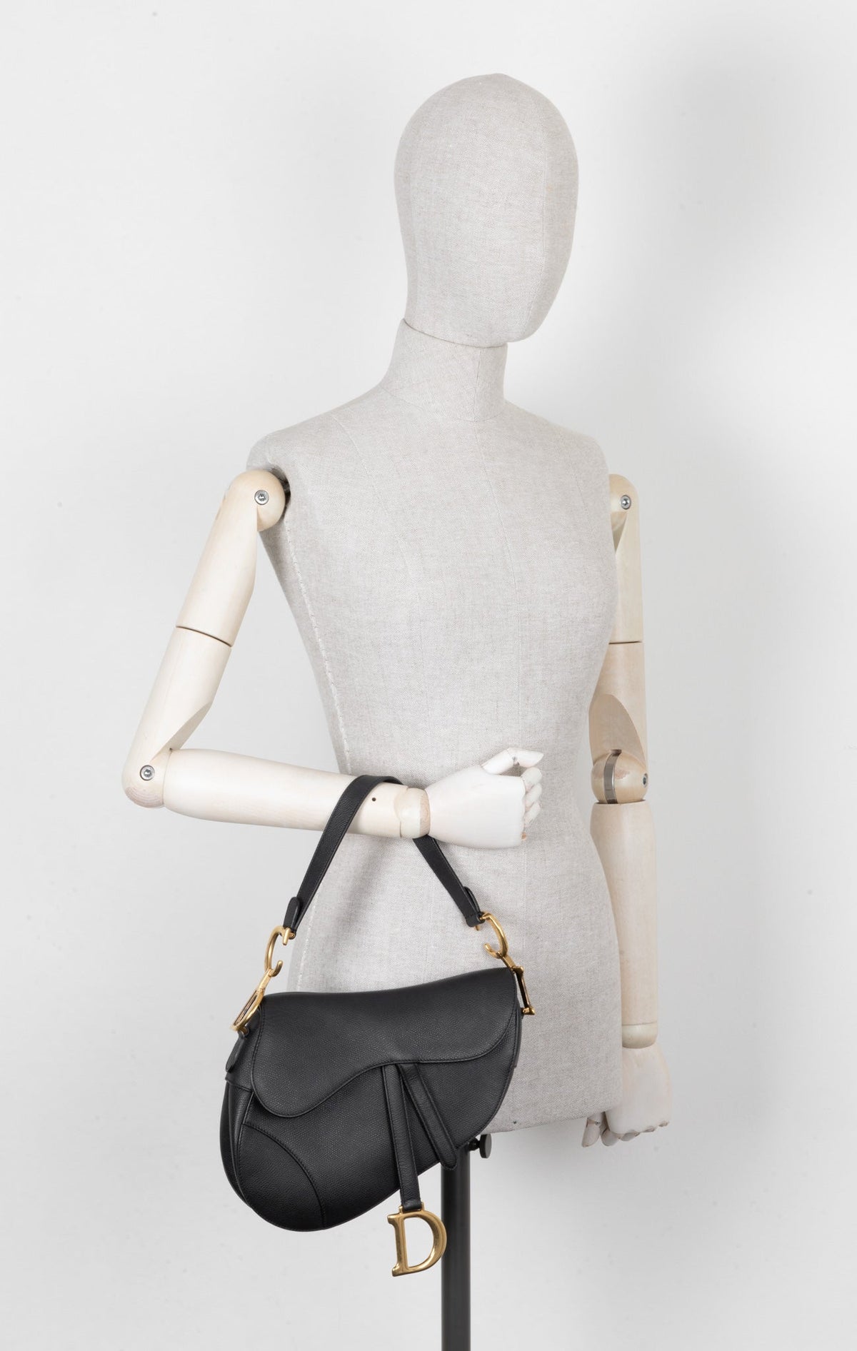 Christian Dior Saddle Bag Leather Black Rovelle Bags