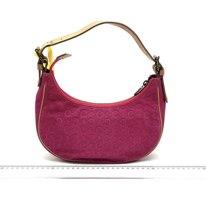 Celine Ava Hobo Pink Fuschia Suede Leather Shoulder Bag