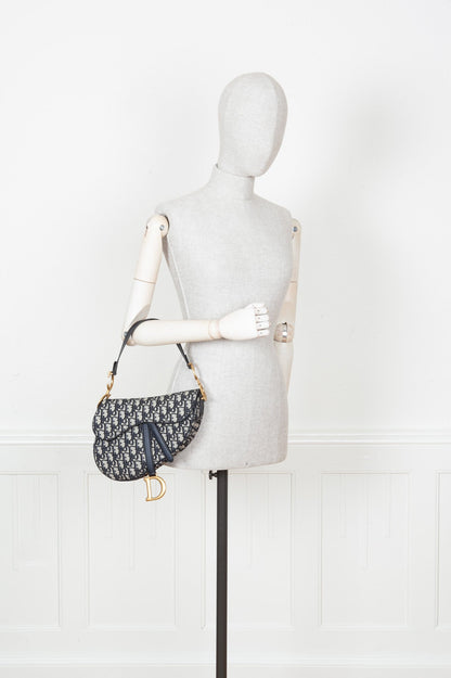 Dior Saddle Oblique Blue Crossbody Style 11 Rovelle Bags