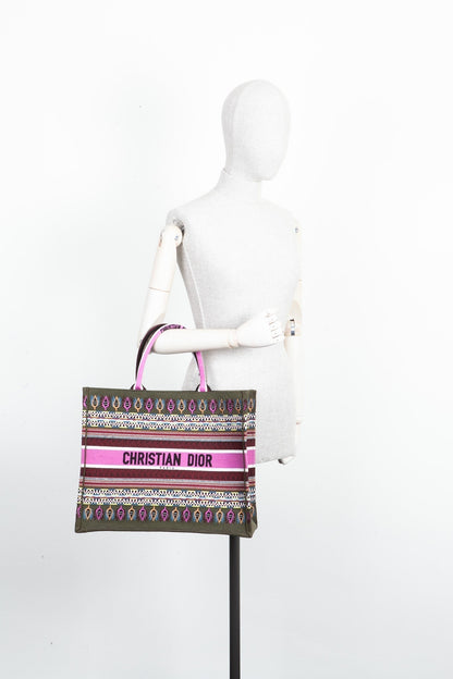 Dior Book Tote Canvas Tote Bag Rovelle Bags
