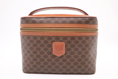 Celine Mini Vanity in Brown Macadam Canvas