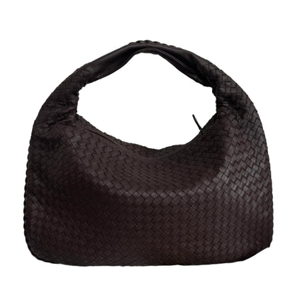 Bottega Veneta Intrecciato Hobo Bag Medium Brown Lambskin leather 40cm