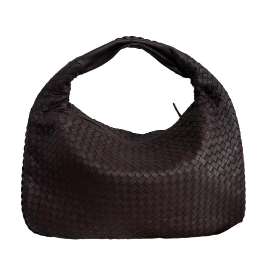 Bottega Veneta Intrecciato Hobo Bag Medium Brown Lambskin leather 40cm
