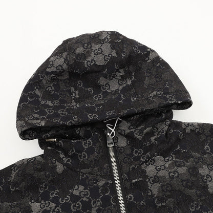 Gucci Splatter-Paint Hooded Down Jacket