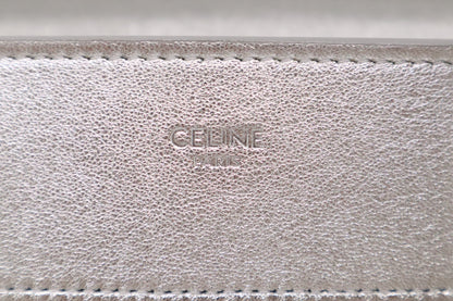 Celine Micro Luggage in Silver Leather