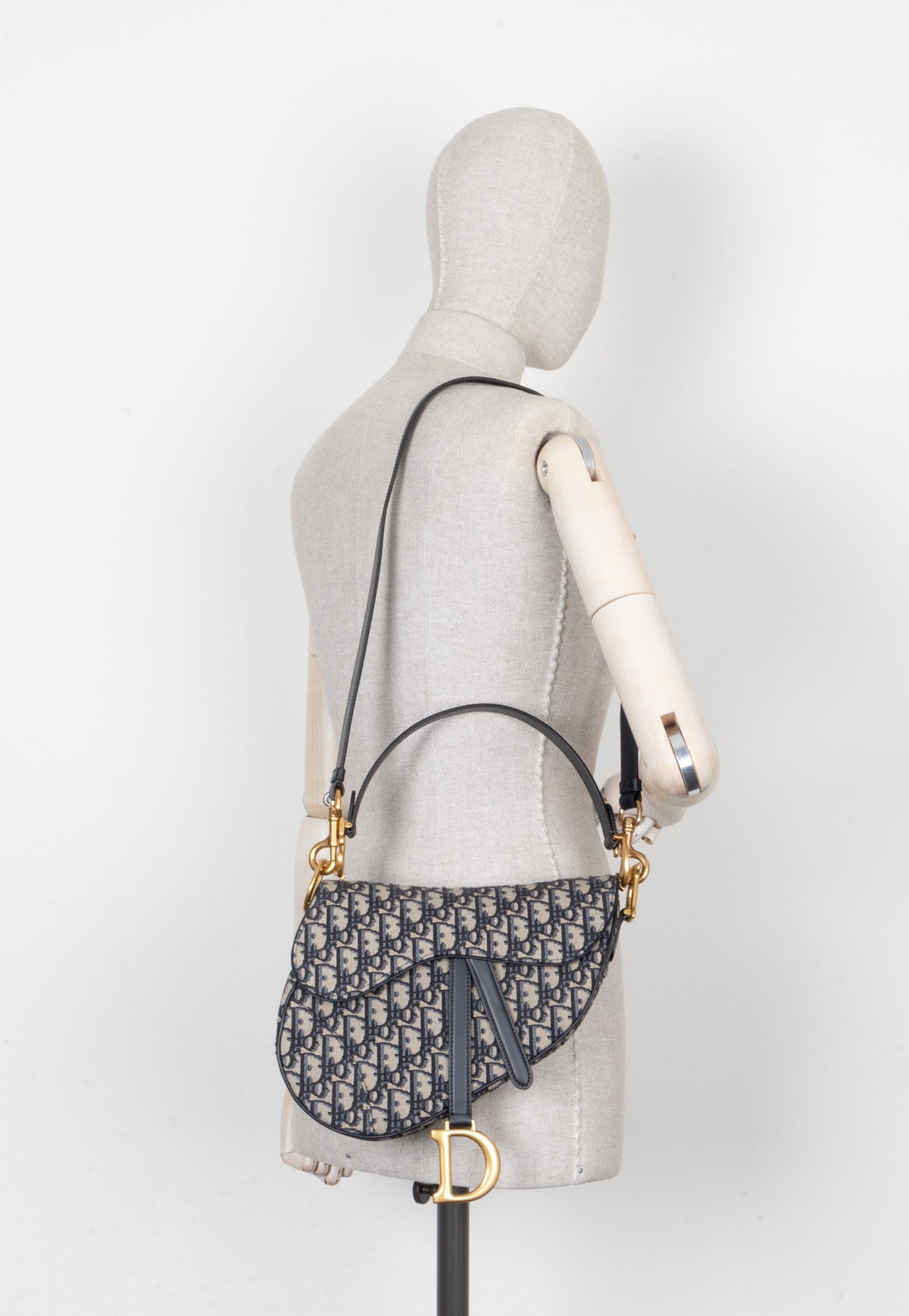 Christian Dior Saddle Bag Oblique Blue Rovelle Bags