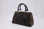 Dior Boston Bag in Brown Nylon and Black Patent Leather Rovelle Bags