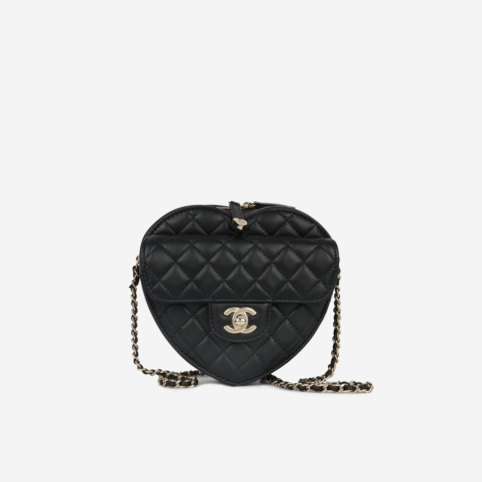 Chanel Luxury Lambskin Black Handbag Style 7 Rovelle Bags