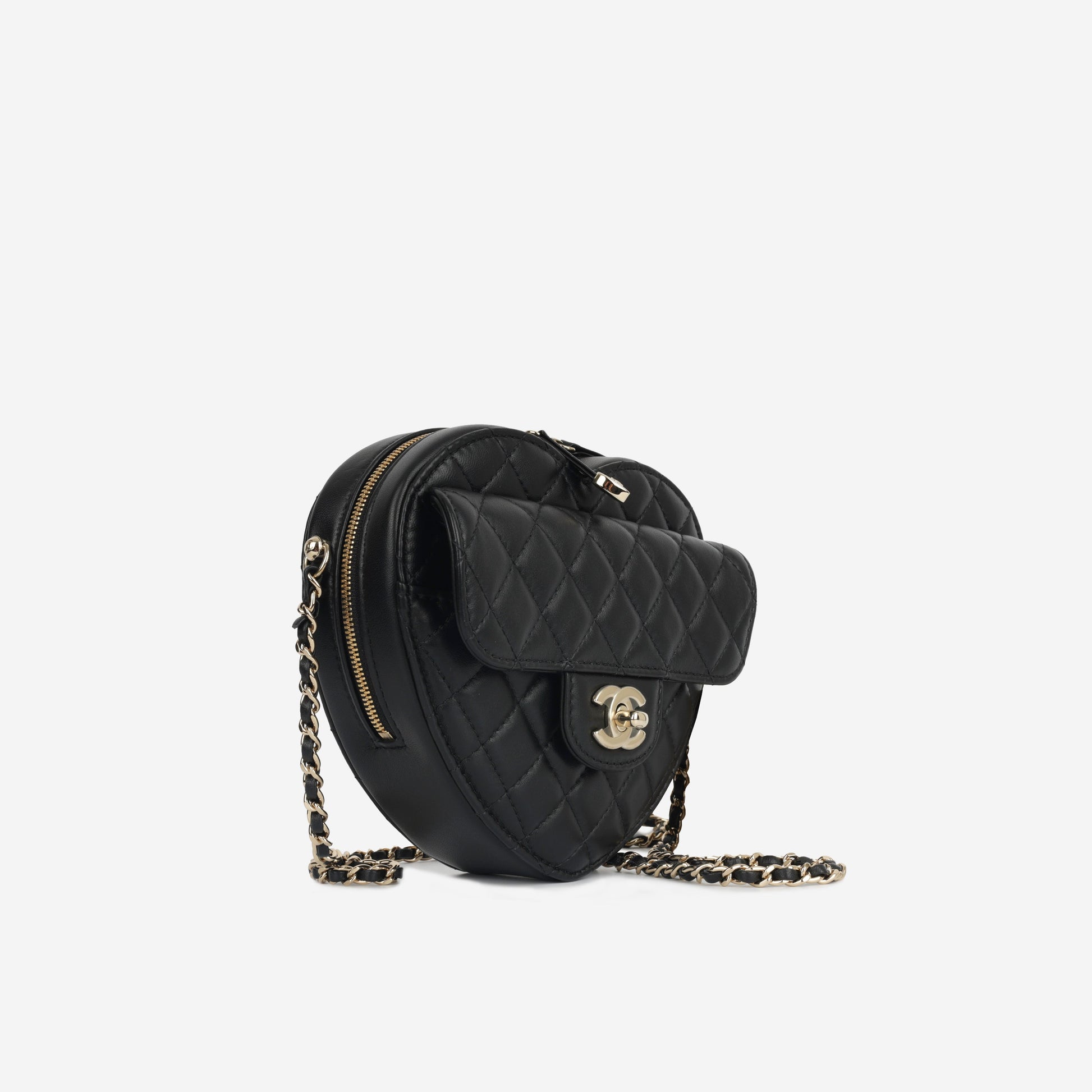 Chanel Luxury Lambskin Black Handbag Style 7 Rovelle Bags