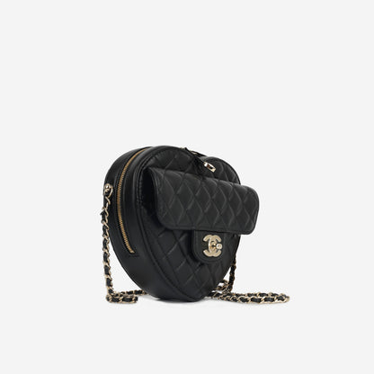 Chanel Luxury Lambskin Black Handbag Style 7 Rovelle Bags