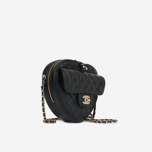 Chanel Luxury Lambskin Black Handbag Style 7 Rovelle Bags