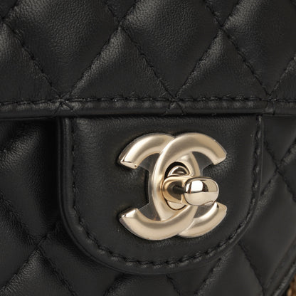 Chanel Luxury Lambskin Black Handbag Style 7 Rovelle Bags
