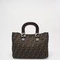 Fendi Small Tote Bag Brown Rovelle Bags