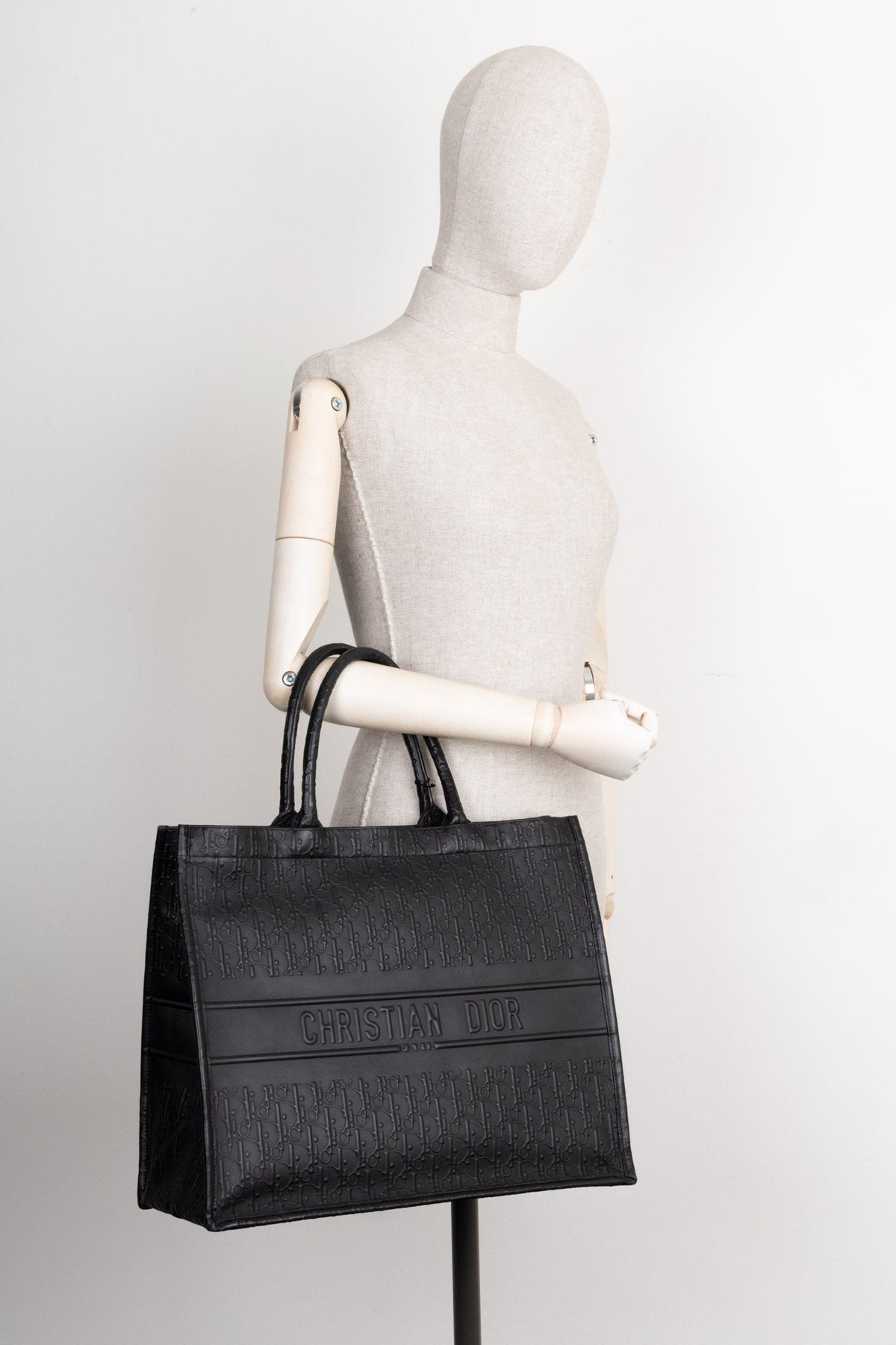 Dior Book Tote Leather Black Tote Bag Leather Rovelle Bags