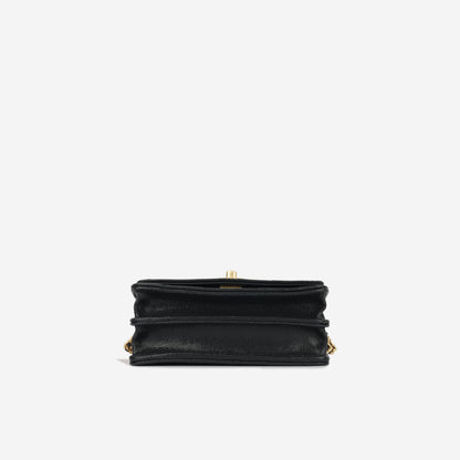 Chanel Luxury Lambskin Black Clutch Style 6 Rovelle Bags