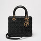 Dior Lady Dior Medium Bag Black Cannage Rovelle Bags