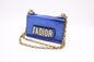 Dior J'Adior Shoulder Bag in Electric Blue Patent Leather Rovelle Bags