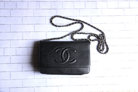 Chanel Timeless CC Logo Wallet on the Chain WOC Bag Rovelle Bags