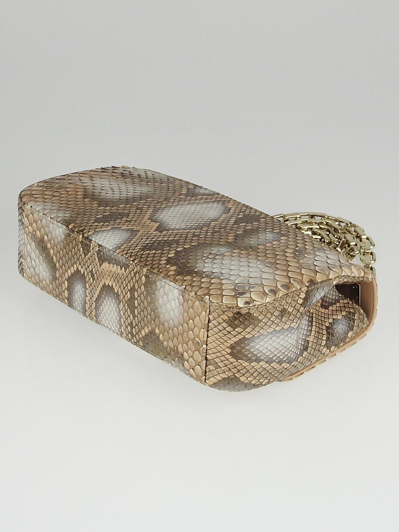CHRISTIAN DIOR PERLE BRONZE PYTHON BAG Rovelle Bags