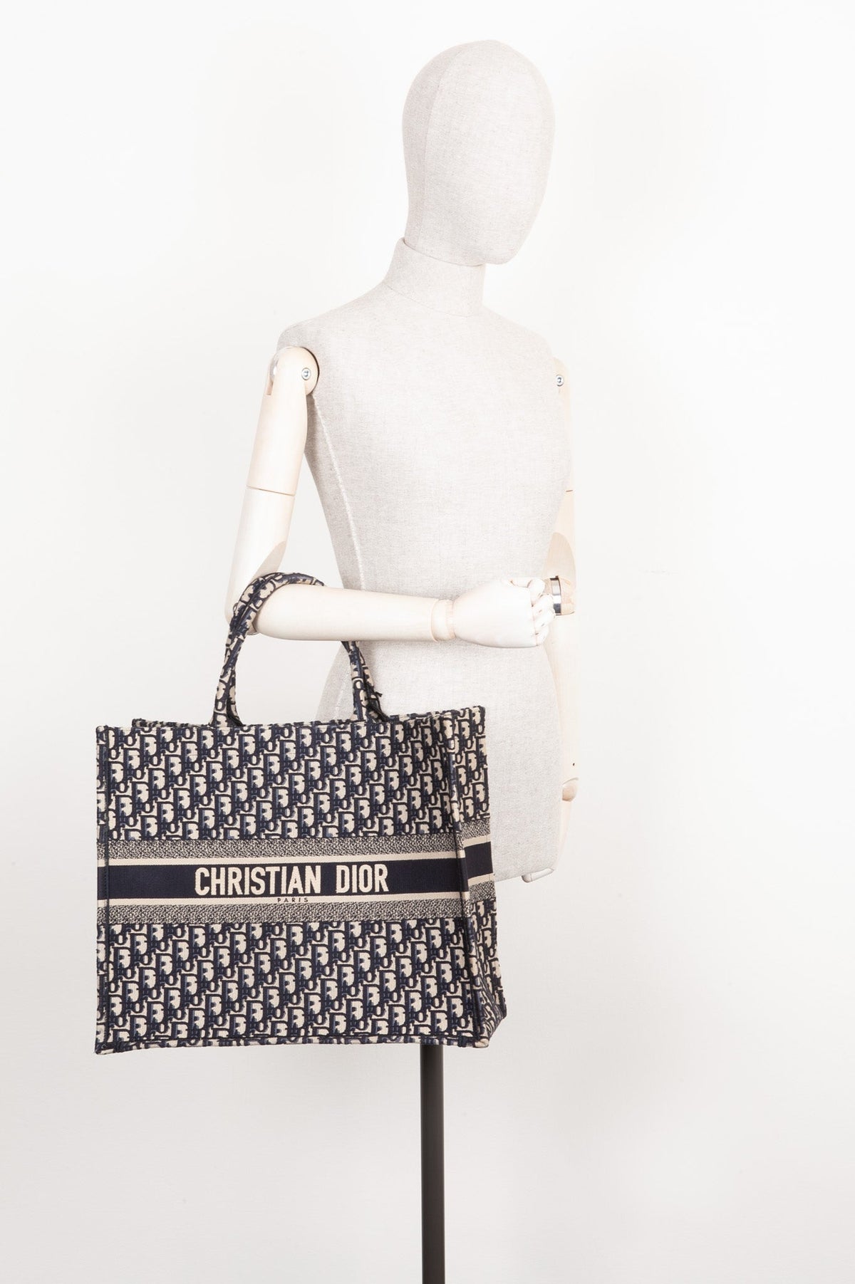 Christian Dior Book Tote Large Oblique Blue Rovelle Bags