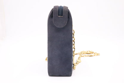 Dior Shoulder Bag in Blue Suede Rovelle Bags