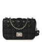 Dior Miss Dior Shoulder Bag In Black Lambskin Leather With Silver Hardware Rovelle Bags