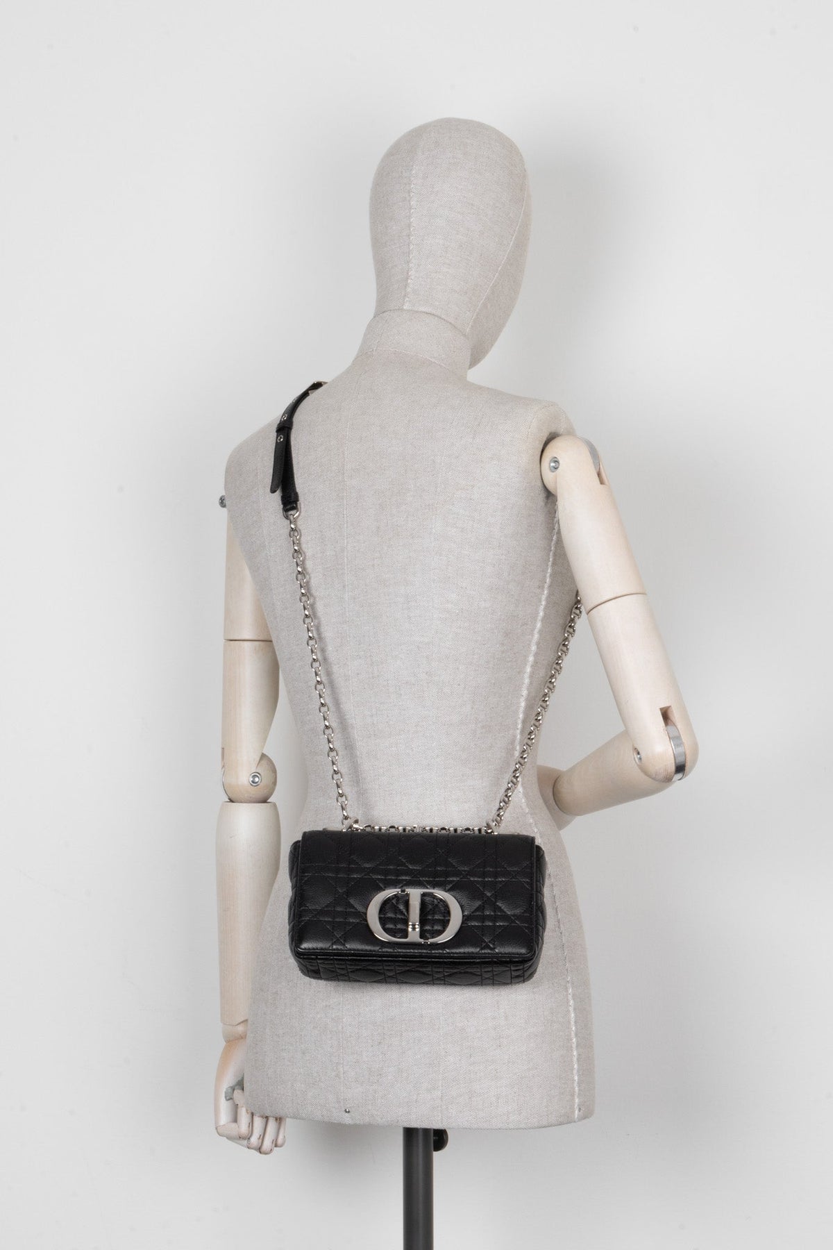 Christian Dior Small Caro Bag Leather Black Rovelle Bags