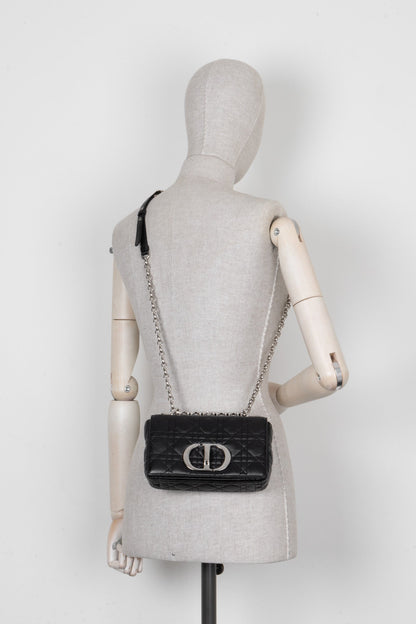Christian Dior Small Caro Bag Leather Black Rovelle Bags