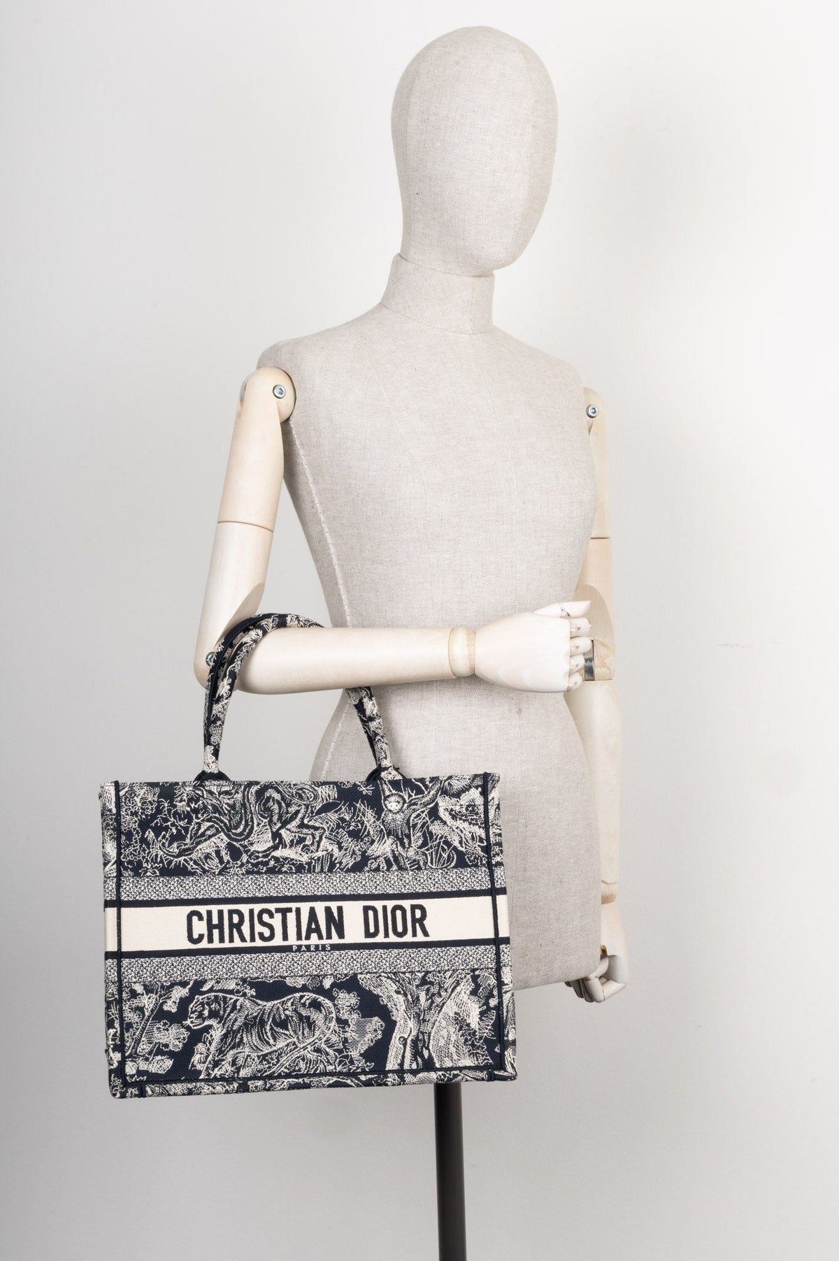 Christian Dior Book Tote Blue White Rovelle Bags