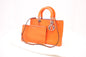 Dior Diorissimo 2-Way Bag in Orange Leather Rovelle Bags