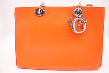Dior Diorissimo 2-Way Bag in Orange Leather Rovelle Bags