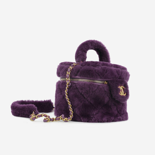 Chanel Vanity Lambskin Gold Clutch Style 2 Rovelle Bags