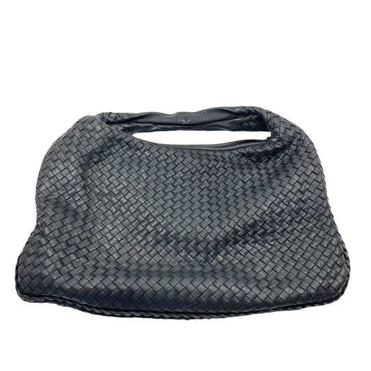 Bottega Veneta Intrecciato Hobo Bag Medium Black Lambskin leather