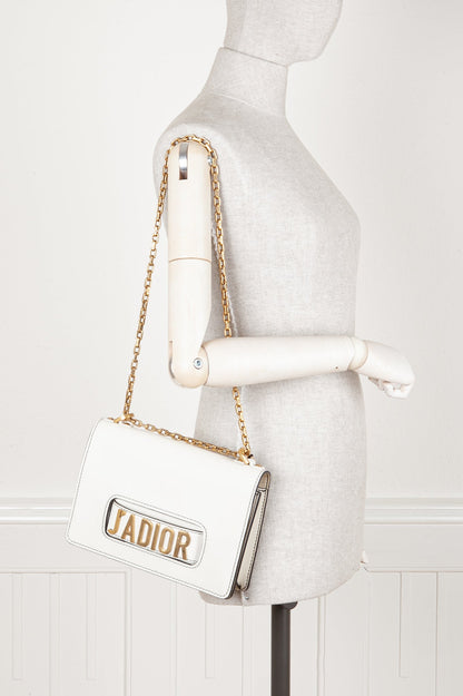 Christian Dior J'Adior Flap Bag White Rovelle Bags