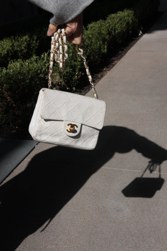 Chanel Quilted Classic Mini Square Flap Bag Rovelle Bags
