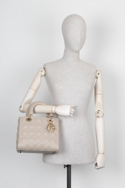 Dior Lady Dior Cannage Grey Handbag Cannage Rovelle Bags