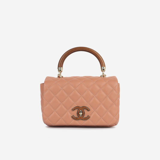 Chanel Mini Seasonal Wood Top Handle Rovelle Bags