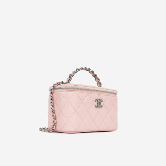 Chanel Vanity Lambskin Black Clutch Style 13 Rovelle Bags