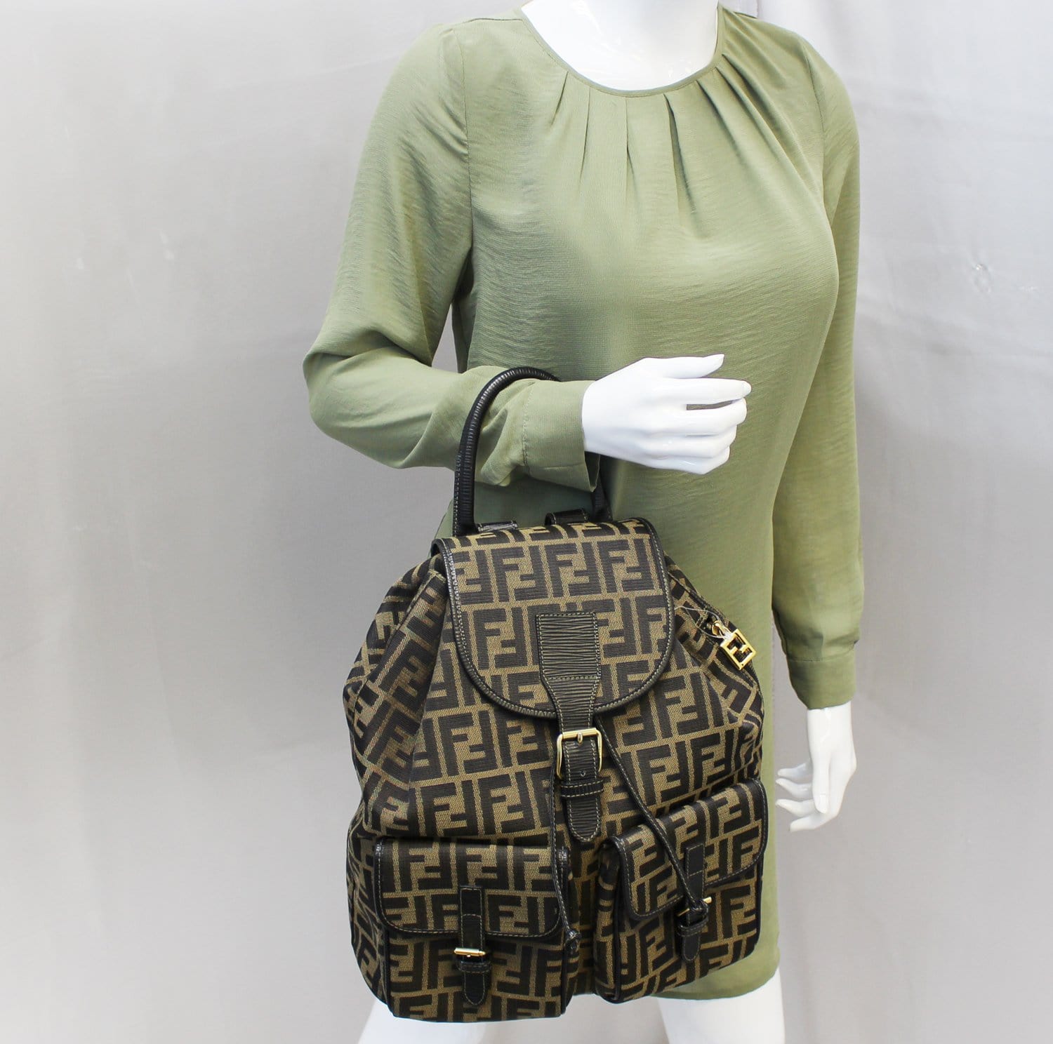 Fendi Luxury Canvas Red Backpack Style 4 Rovelle Bags