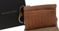 BOTTEGA VENETA Intrecciato Nappa Key Case Brown Leather