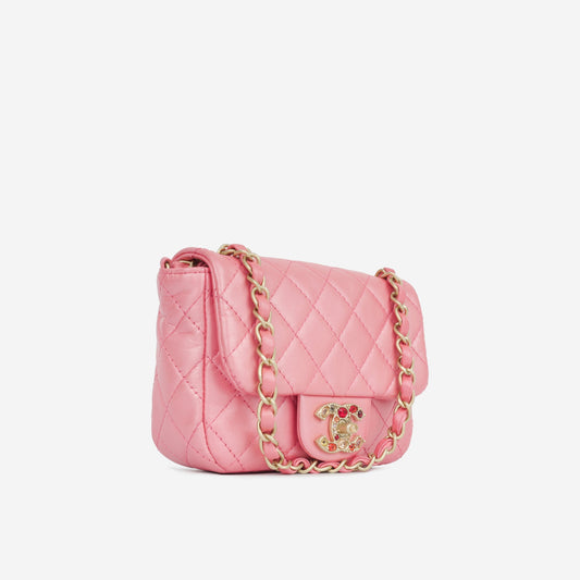 Chanel Mini Square Crystal Flap Rovelle Bags
