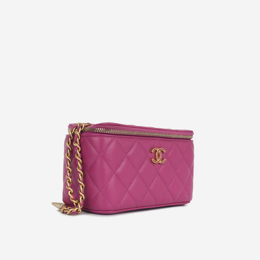 Chanel Vanity Lambskin Black Clutch Style 9 Rovelle Bags