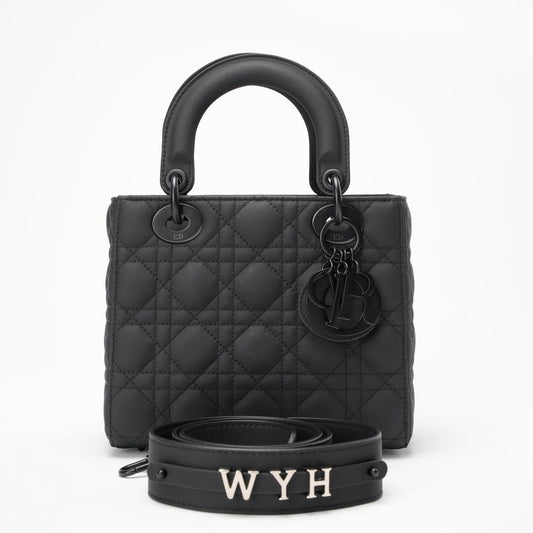 Christian Dior Matte Black Small Lady Dior Bag 2021 Rovelle Bags