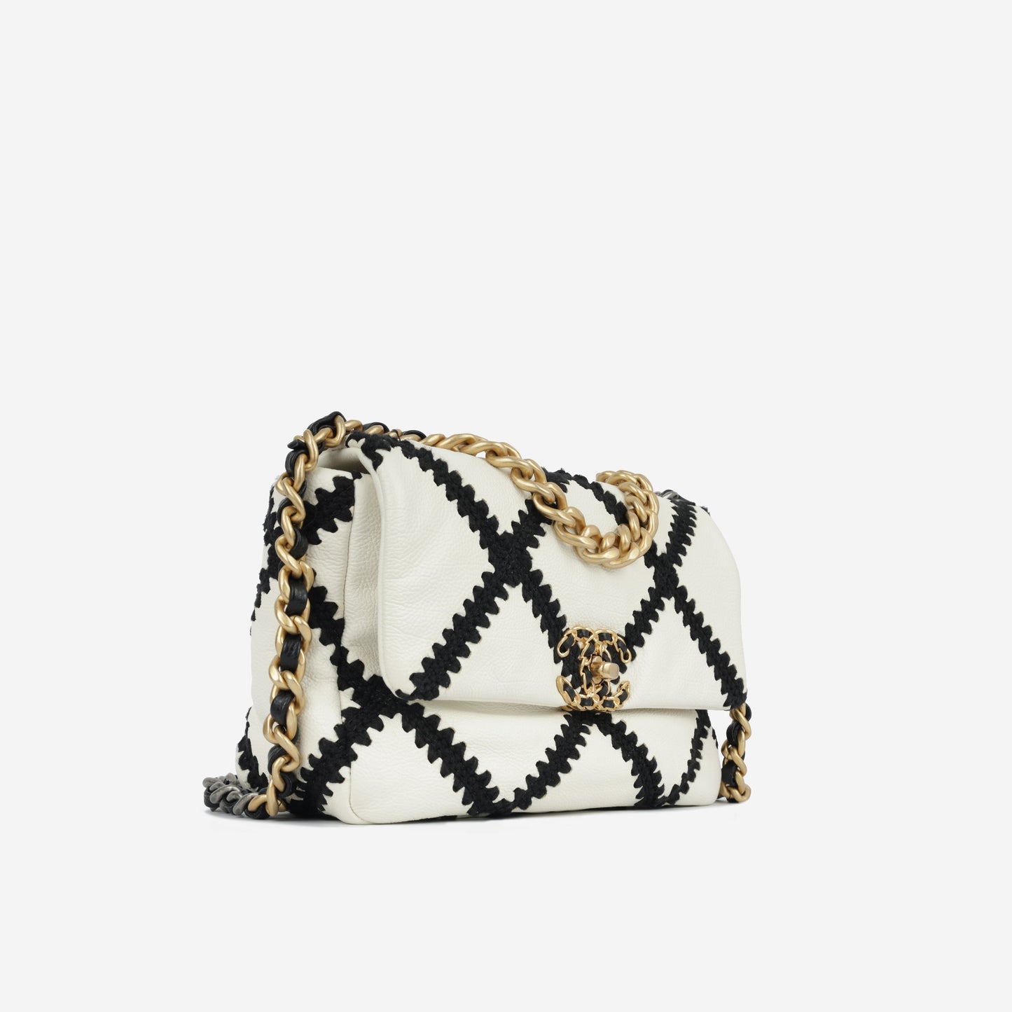 Chanel Chanel 19 Calfskin Black Shoulder Bag Calfskin Rovelle Bags