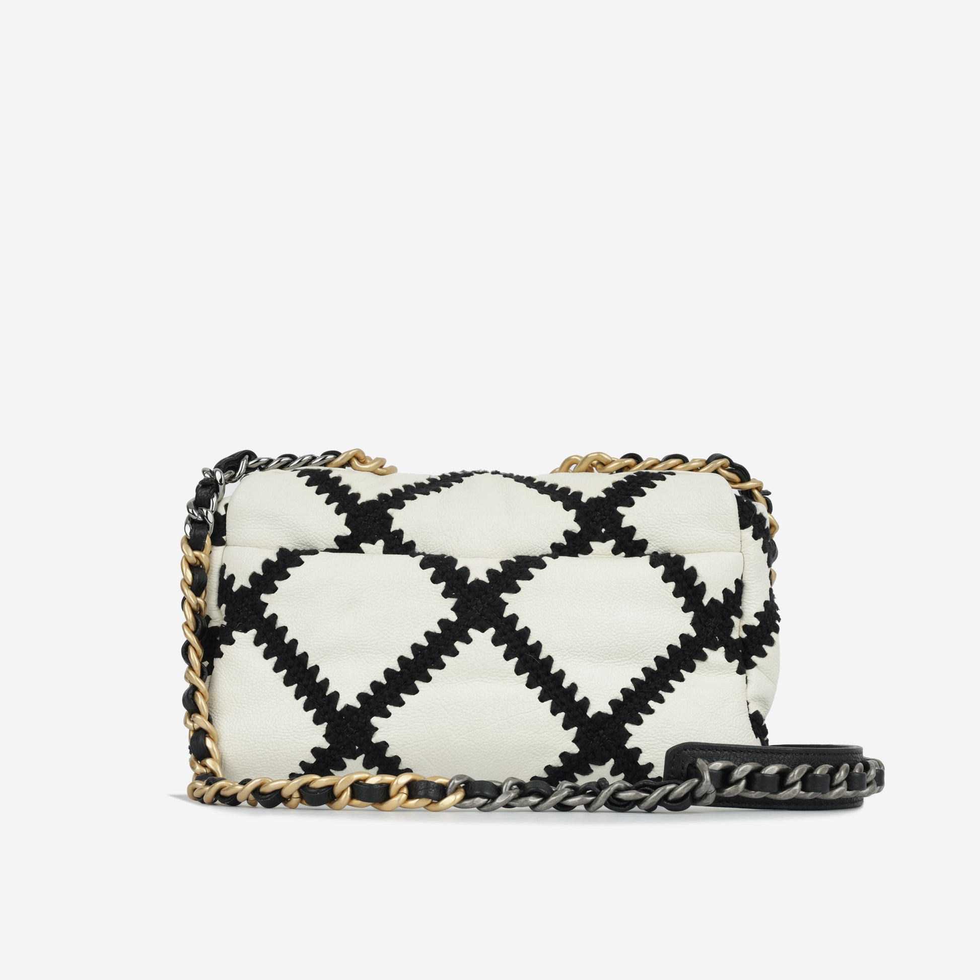 Chanel Chanel 19 Calfskin Black Shoulder Bag Calfskin Rovelle Bags