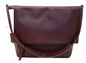 CELINE Smooth Calfskin Burgundy Flap Clasp Shoulder Bag